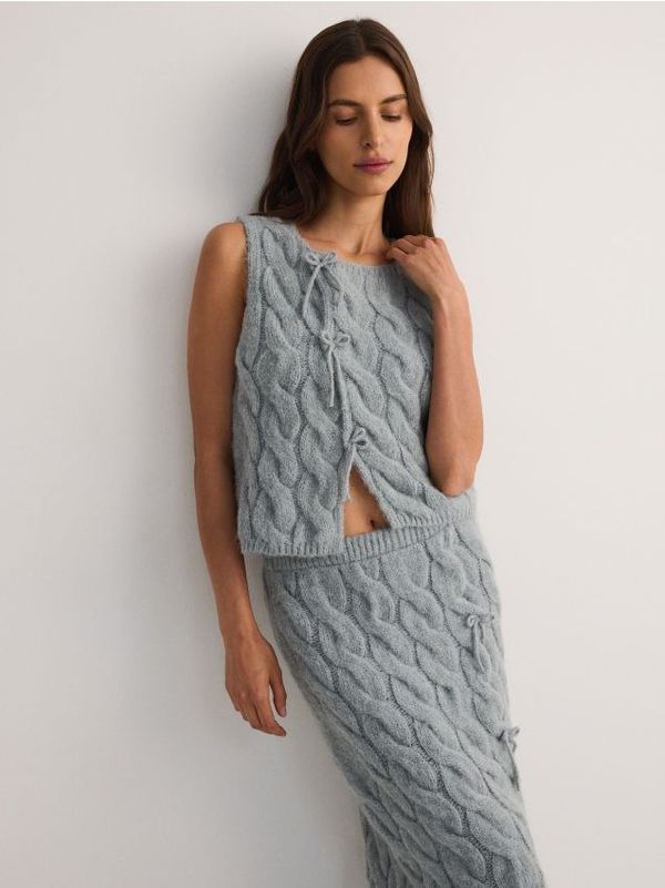 Reserved Reserved - LADIES` VEST - bljedozeleno