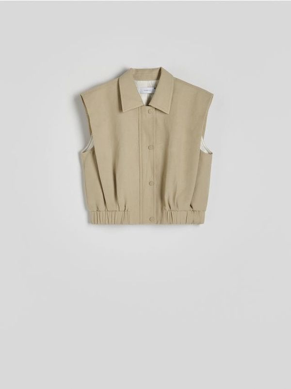 Reserved Reserved - LADIES` VEST - bljedozeleno