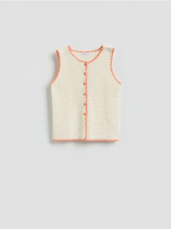 Reserved Reserved - LADIES` VEST - boja kože