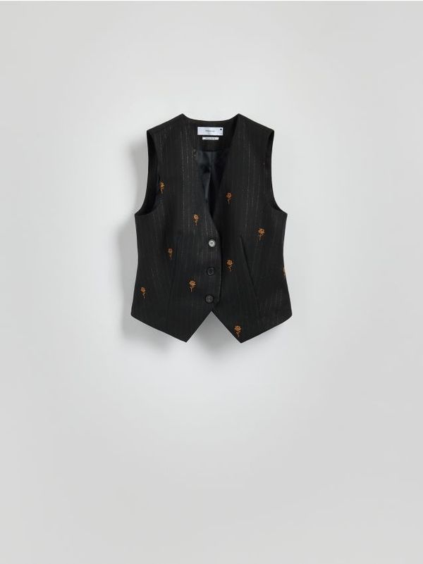 Reserved Reserved - LADIES` VEST - tamnosivo