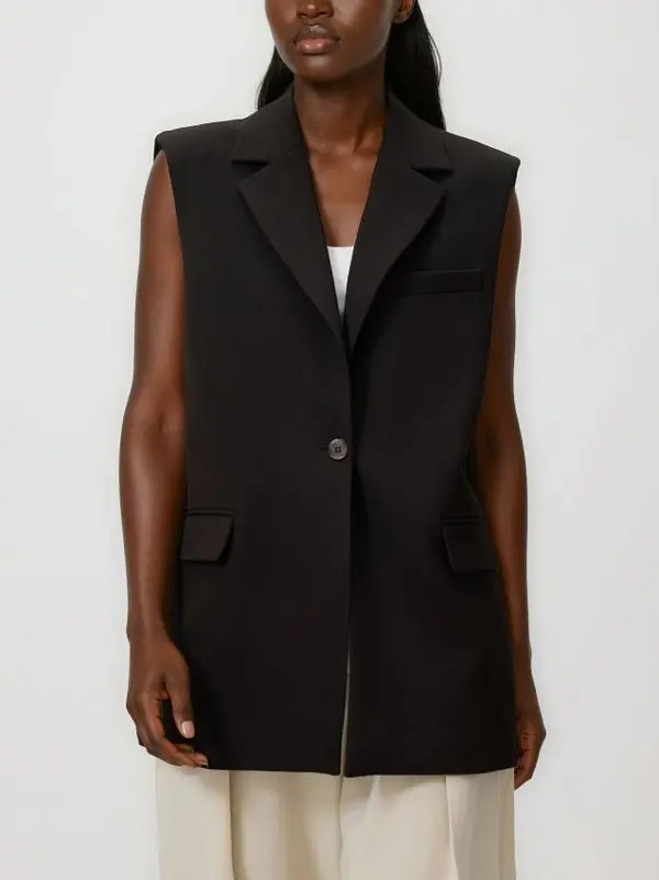 Reserved Reserved - LADIES` VEST - tamnosmeđe