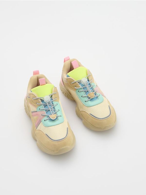 Reserved Reserved - Lagane tenisice - bež