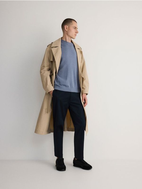 Reserved Reserved - Leisure chino hlače - mornarsko plava