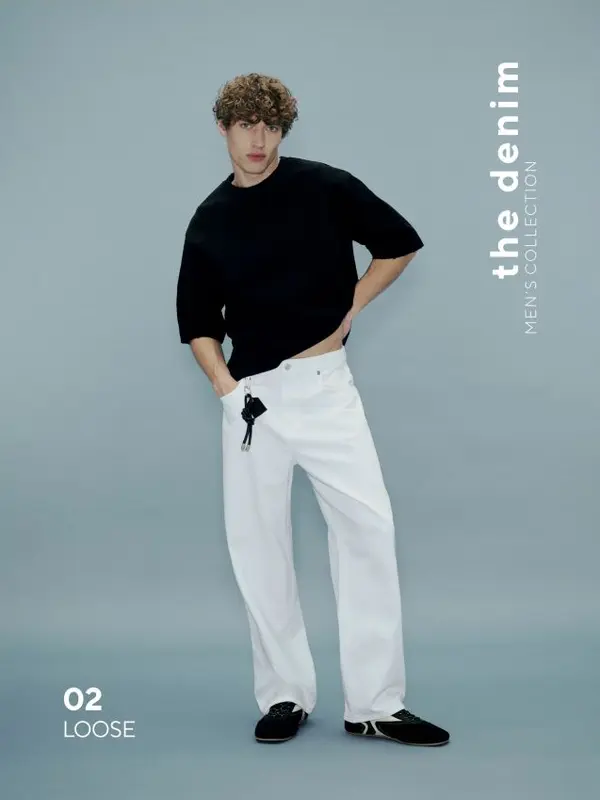 Reserved Reserved - Loose traperice fit - krem