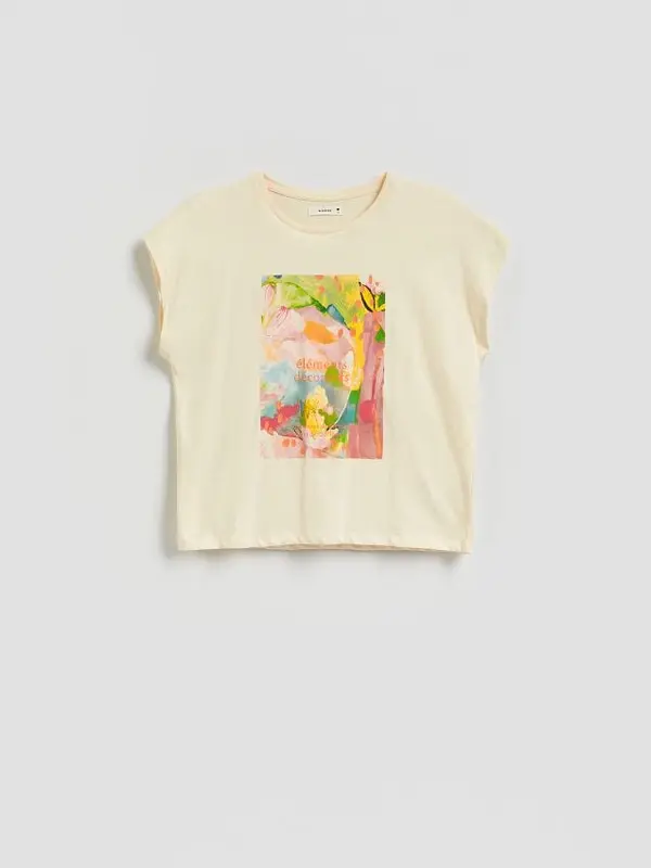 Reserved Reserved - Majica kratkih raglan rukava - boja kože