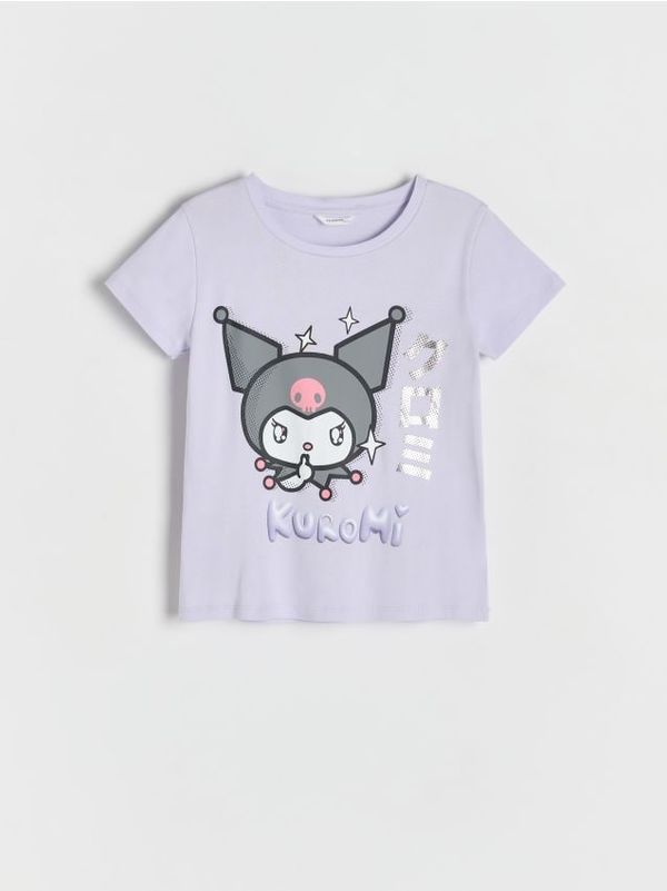 Reserved Reserved - Majica kratkih rukava Kuromi - boja lavande