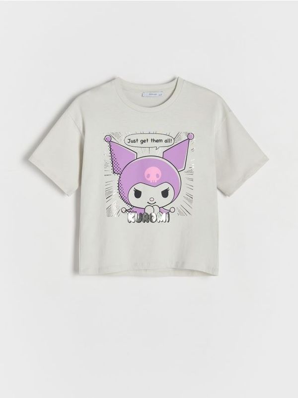 Reserved Reserved - Majica kratkih rukava Kuromi - light grey