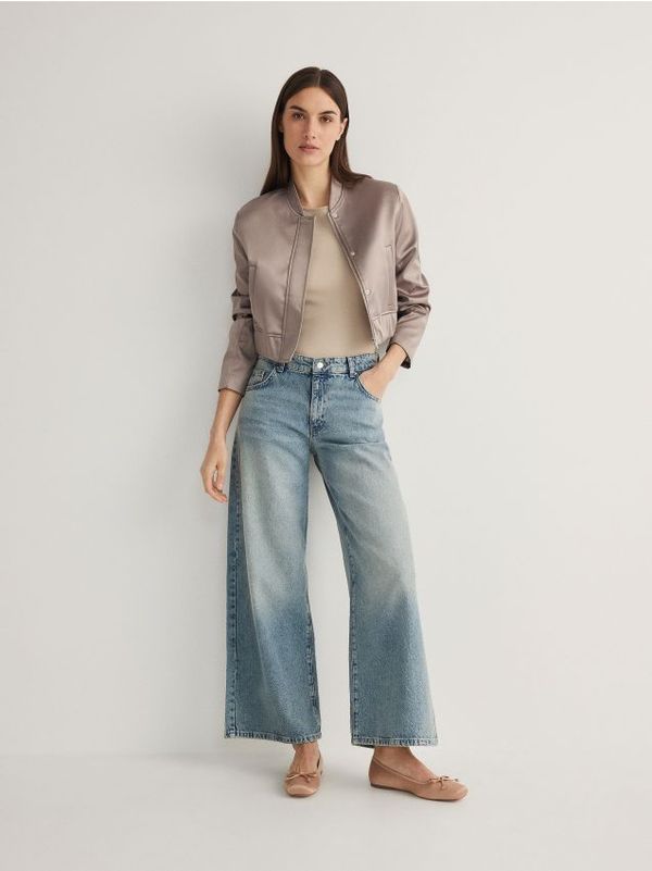 Reserved Reserved - Majica kratkih rukava od merceriziranog pamuka - bež