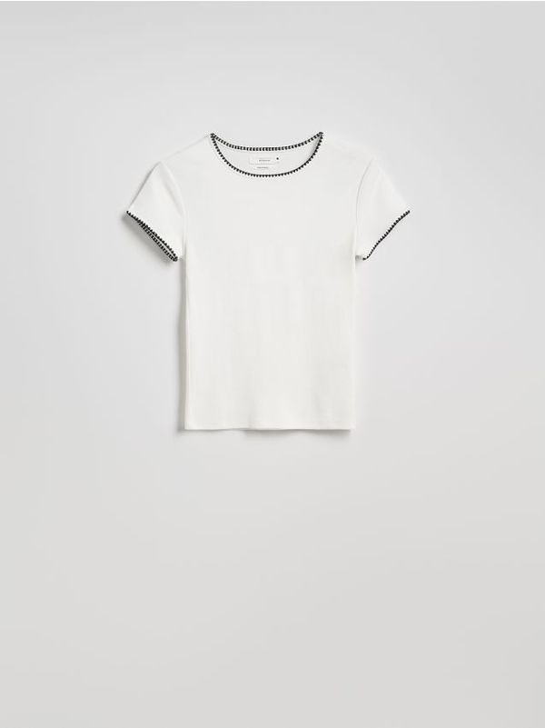 Reserved Reserved - Majica kratkih rukava od mješavine modalnih vlakana - bijela