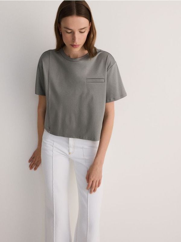 Reserved Reserved - Majica kratkih rukava od mješavine modalnih vlakana - srednjesivo