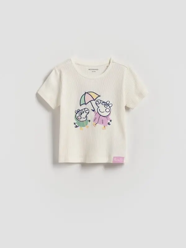 Reserved Reserved - Majica kratkih rukava Peppa Pig - krem