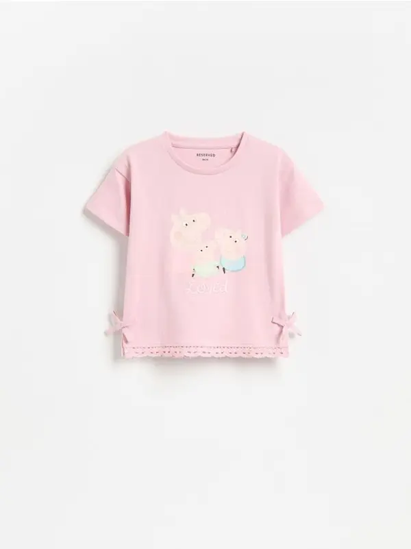 Reserved Reserved - Majica kratkih rukava Peppa Pig - prljavoroza