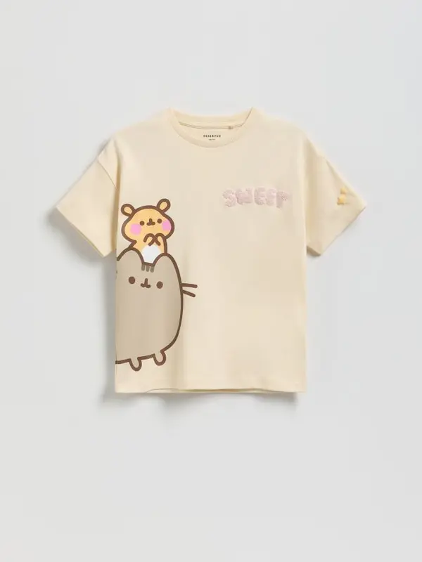 Reserved Reserved - Majica kratkih rukava Pusheen - bež