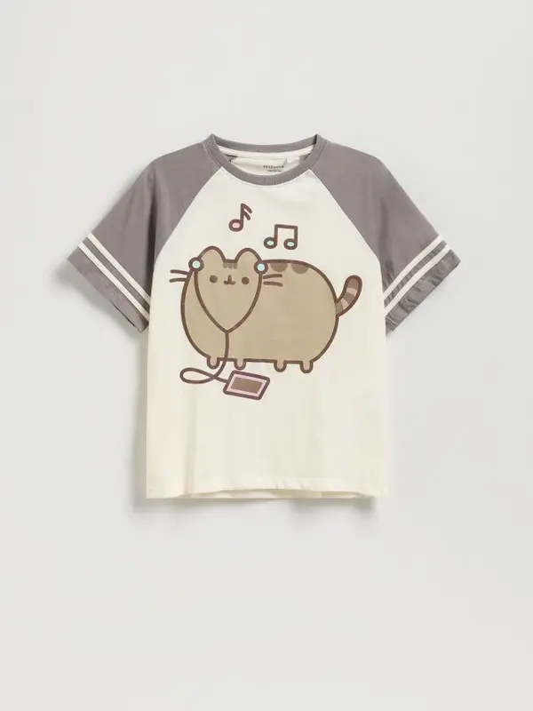 Reserved Reserved - Majica kratkih rukava Pusheen - šaren