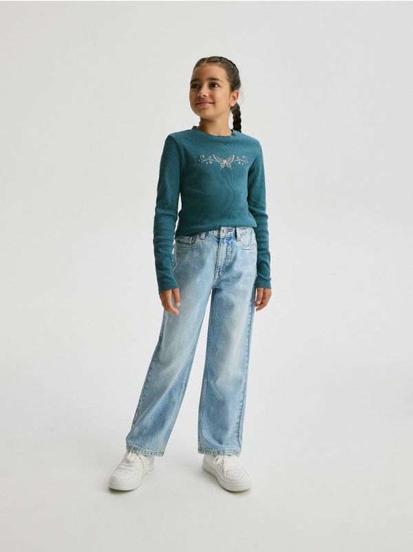 Reserved Reserved - Majica kratkih rukava s printom - mornarsko plava