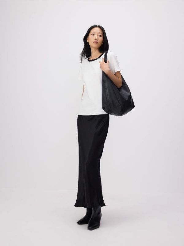 Reserved Reserved - Majica kratkih rukava s ukrasnim izrezom - šaren