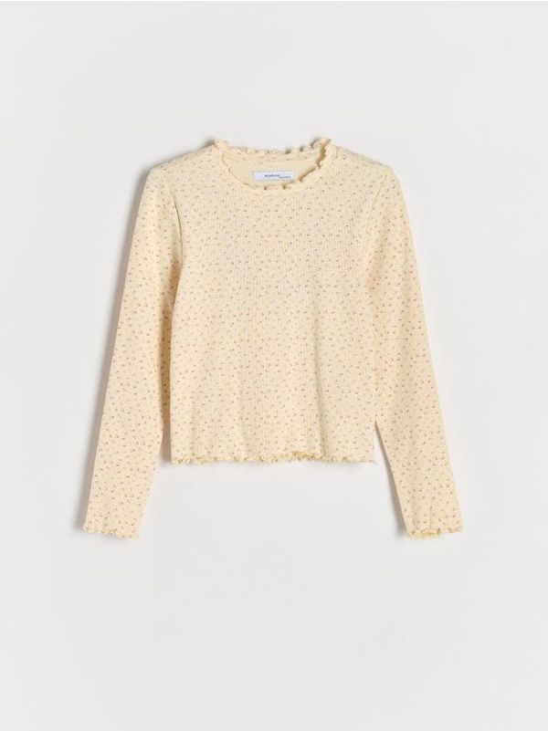 Reserved Reserved - Majica kratkih rukava s uzorkom - boja kože