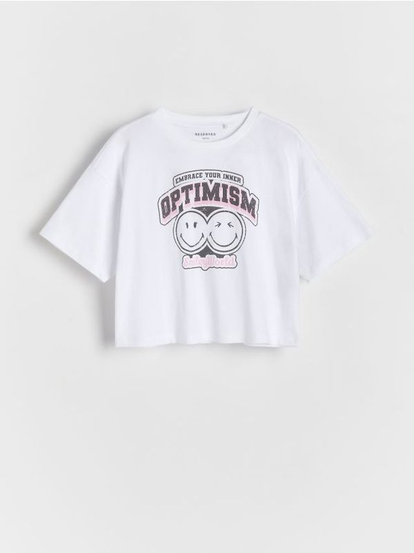 Reserved Reserved - Majica kratkih rukava SmileyWorld® - bijela