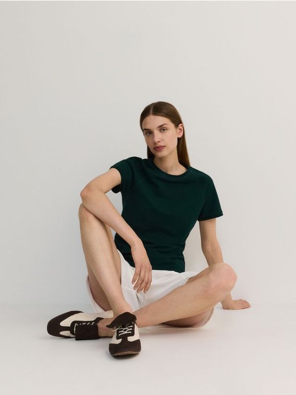 Reserved Reserved - Majica kratkih rukava sportskog stila - tamnozeleno