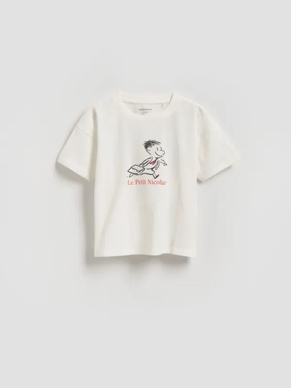 Reserved Reserved - Majica Le Petit Nicolas - krem