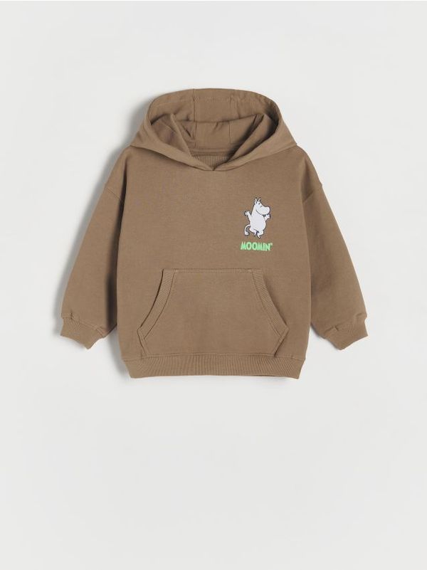 Reserved Reserved - Majica s kapuljačom Moomins - boja grožđa