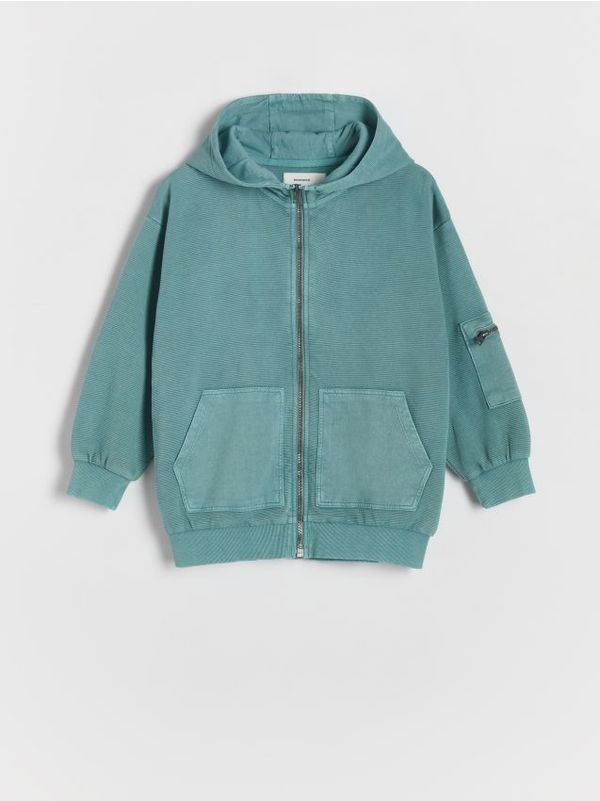 Reserved Reserved - Majica s kapuljačom - plavozeleno
