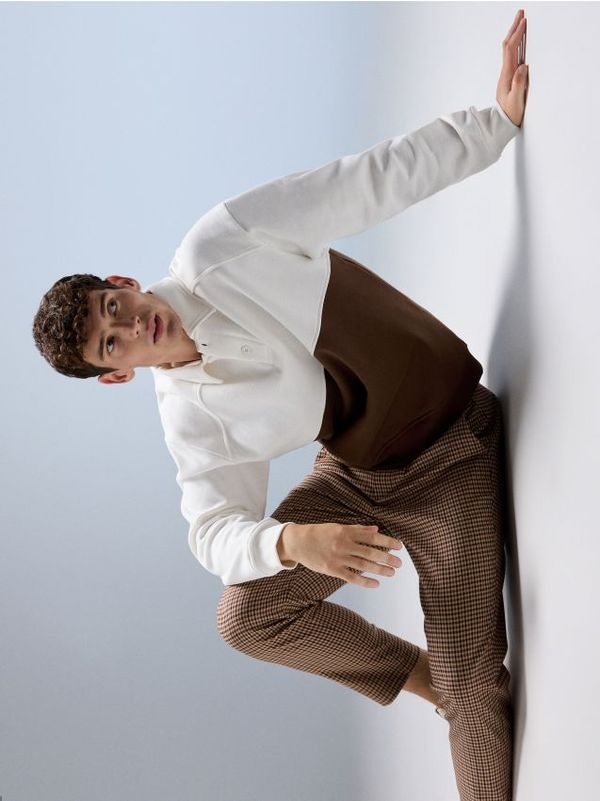 Reserved Reserved - Majica s ovratnikom - krem