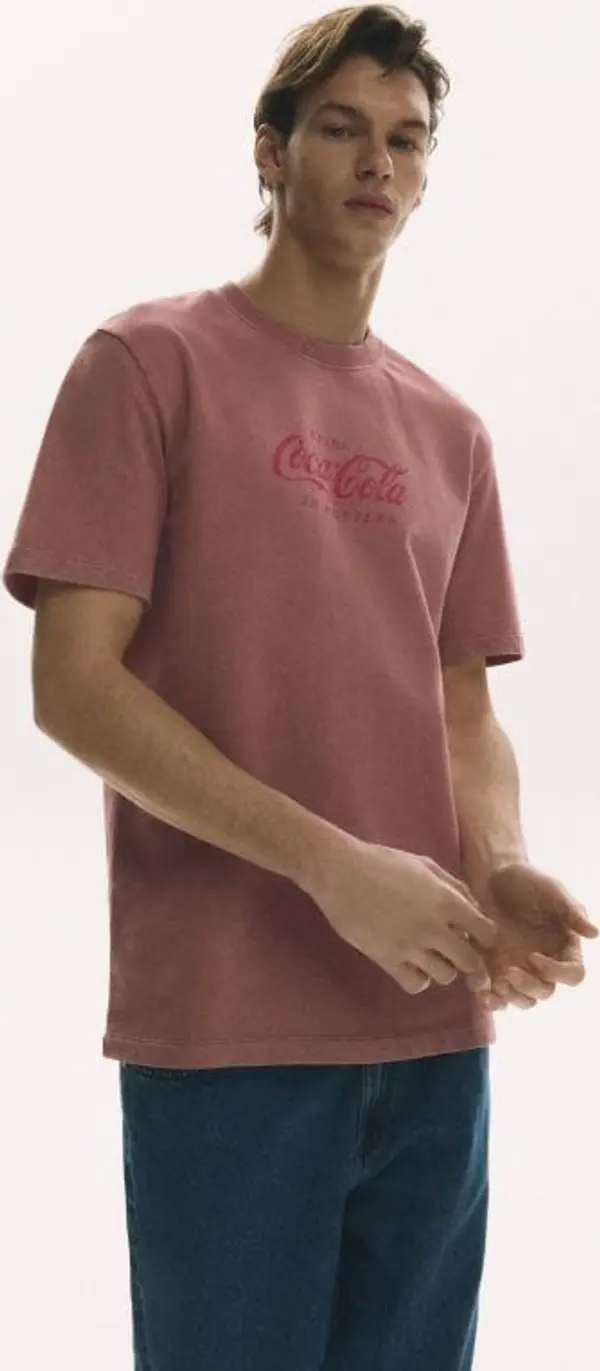 Reserved Reserved - Majica s printom Coca-Cola - prljavoroza