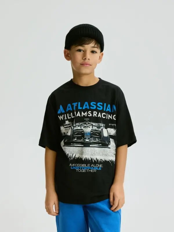 Reserved Reserved - Majica Team Williams Racing F1 - crno