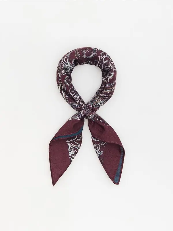 Reserved Reserved - Marama bandana s uzorkom - boja mahagonija