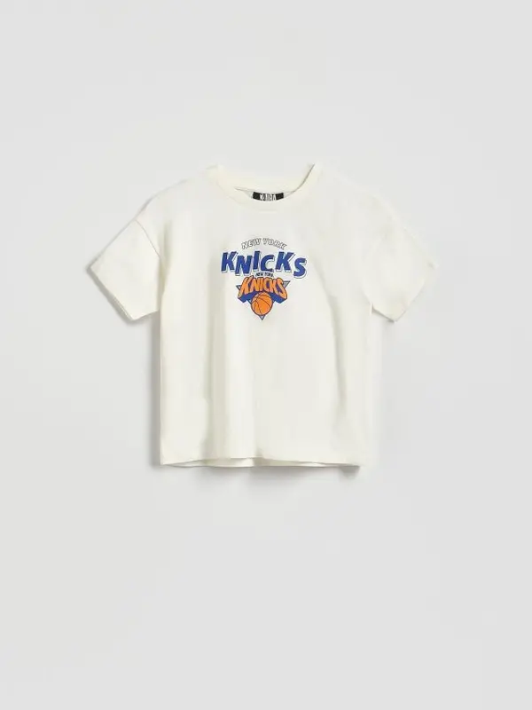 Reserved Reserved - Marškinėliai New York Knicks NBA - krem
