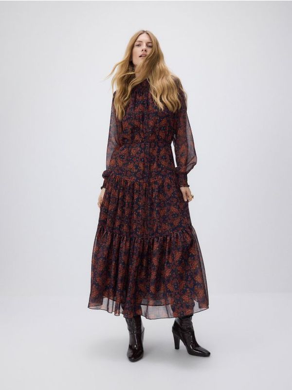 Reserved Reserved - Maxi haljina od šifona - šaren