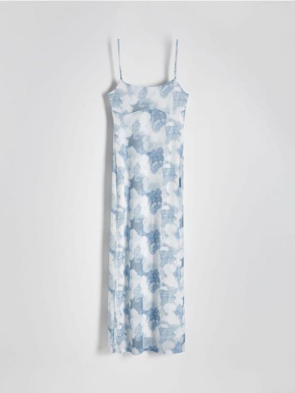 Reserved Reserved - Maxi haljina s naramenicama u stilu negližea - šaren