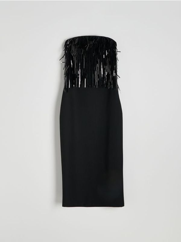 Reserved Reserved - Maxi haljina sa šljokicama - crno