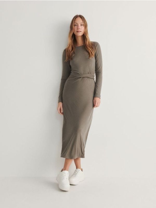 Reserved Reserved - Maxi haljina - smeđezeleno