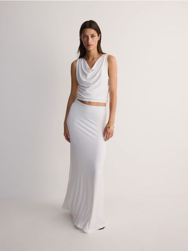 Reserved Reserved - Maxi suknja - bijela