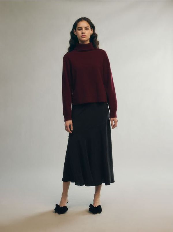 Reserved Reserved - Maxi suknja od liocelnih vlakana - crno