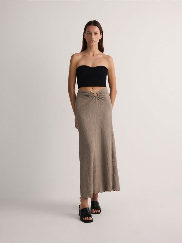 Reserved Reserved - Maxi suknja od žerseja - bež