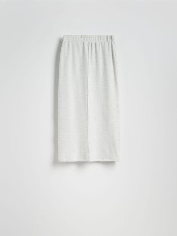 Reserved Reserved - Maxi suknja od žerseja - svijetlo siva