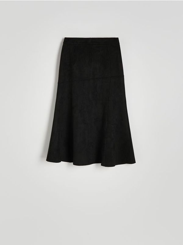 Reserved Reserved - Maxi suknja sa šavovima - crno