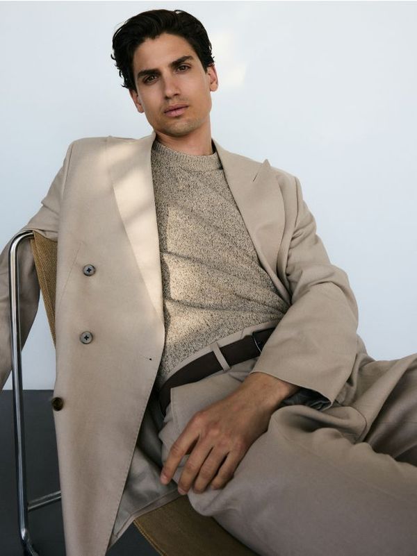 Reserved Reserved - MEN`S BLAZER - bež