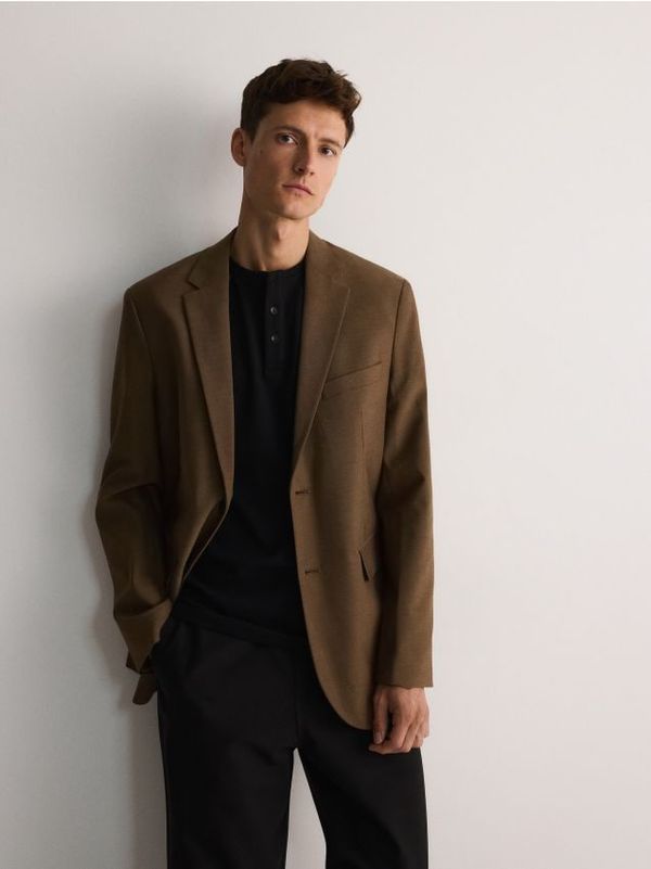 Reserved Reserved - MEN`S BLAZER - zlatnosmeđe