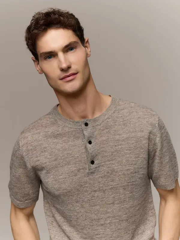 Reserved Reserved - MEN`S BLOUSE - bež