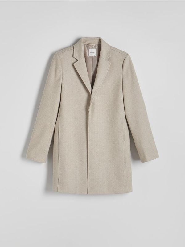 Reserved Reserved - MEN`S COAT - krem