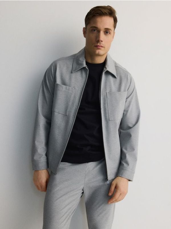 Reserved Reserved - MEN`S JOGGING TOP - light grey