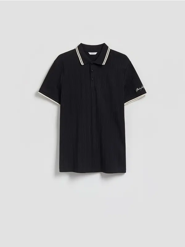 Reserved Reserved - MEN`S POLO - crno