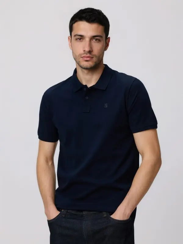 Reserved Reserved - MEN`S POLO - mornarsko plava