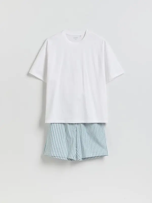Reserved Reserved - MEN`S PYJAMA - krem