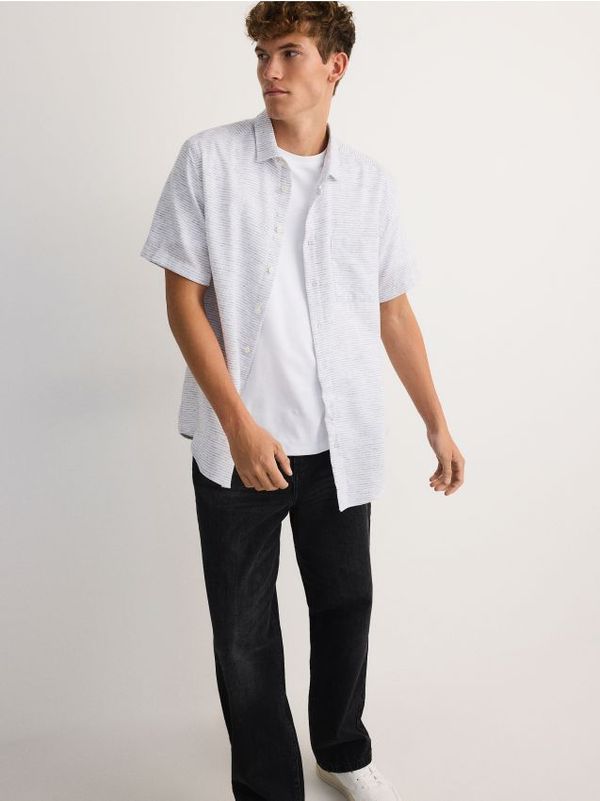 Reserved Reserved - MEN`S SHIRT - light grey