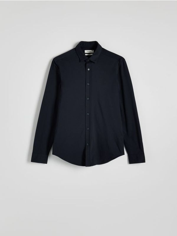 Reserved Reserved - MEN`S SHIRT - mornarsko plava